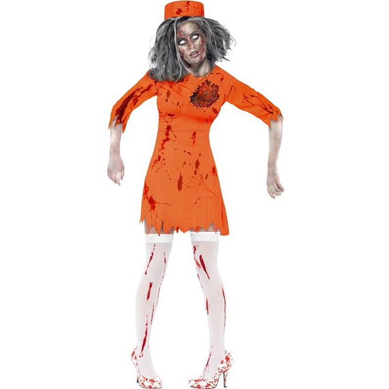 Undead Halloween Nurse Orange S