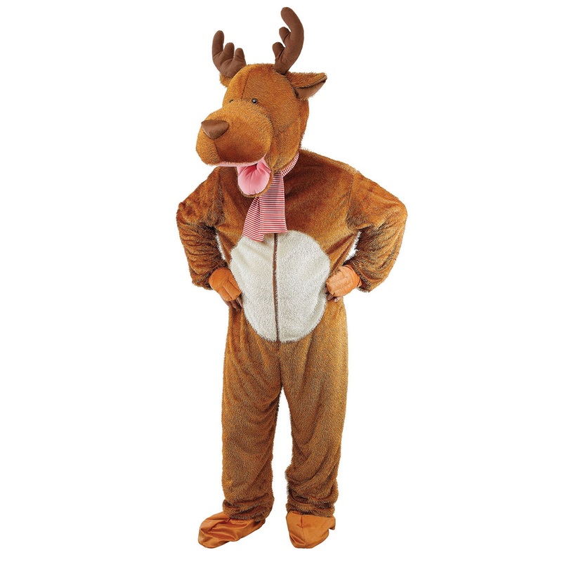 Warm winter reindeer costume