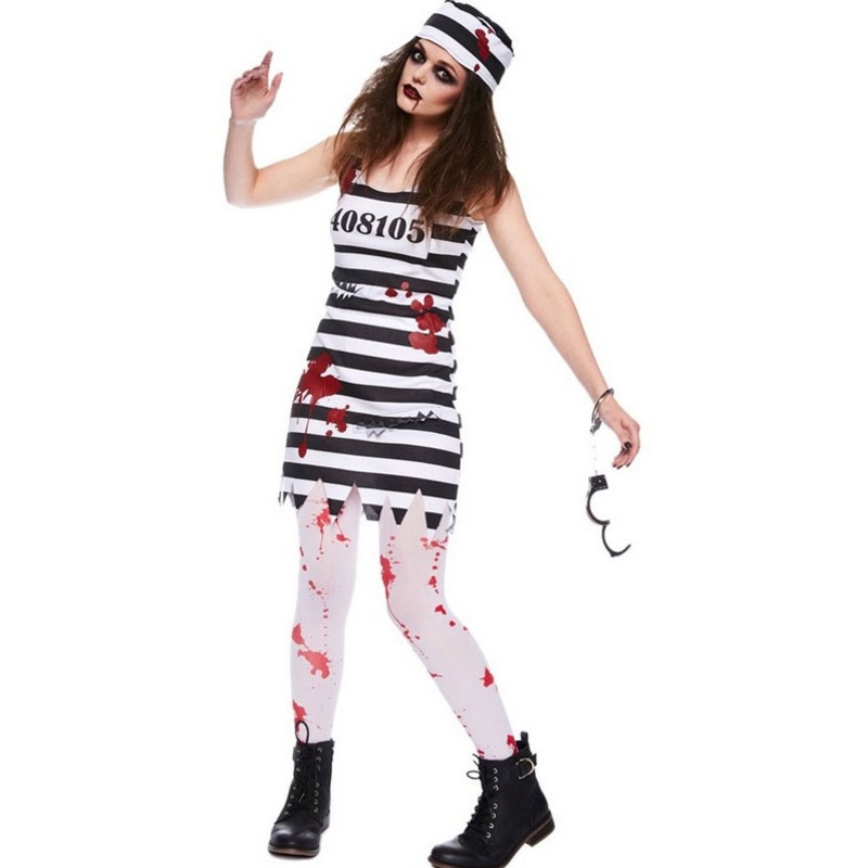 Zombie prison bride women's costume 34-36