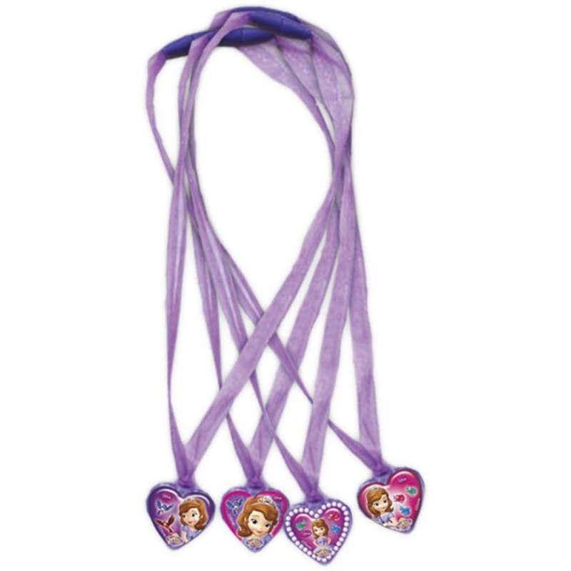 4 Princess Sofia the first necklaces