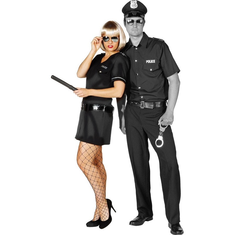 Black captivating policewoman costume 34