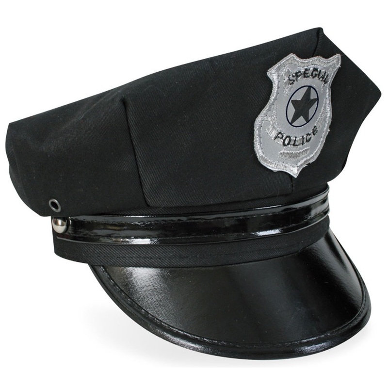 Black police hat Milan