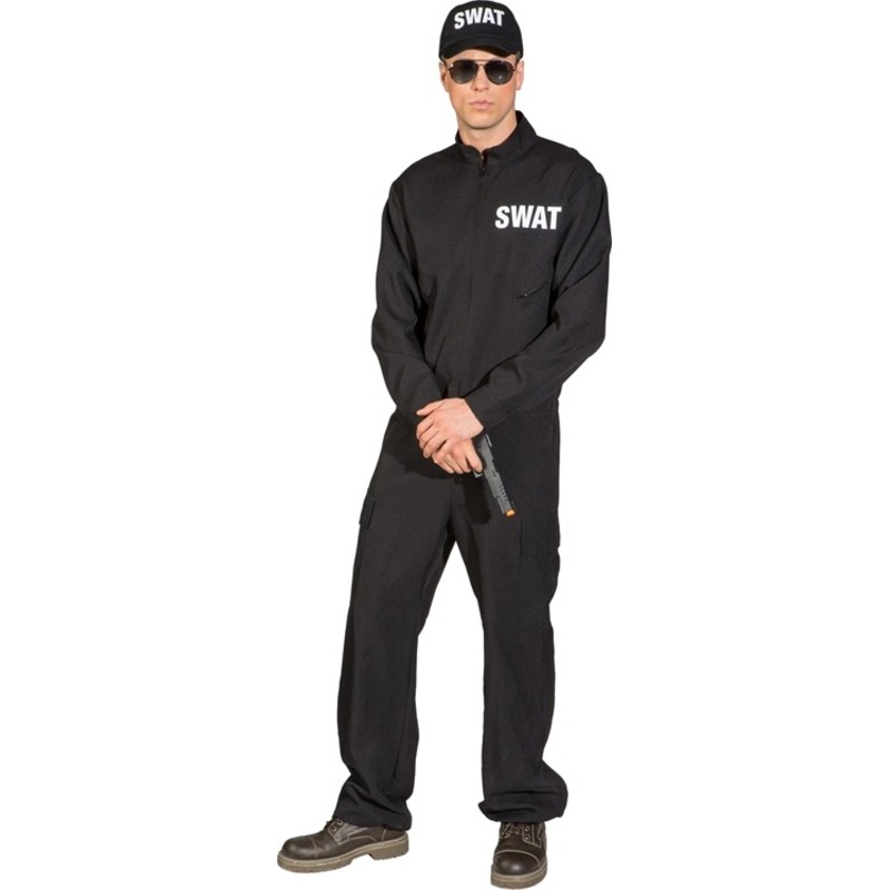 Black SWAT team overall for men 46-48
