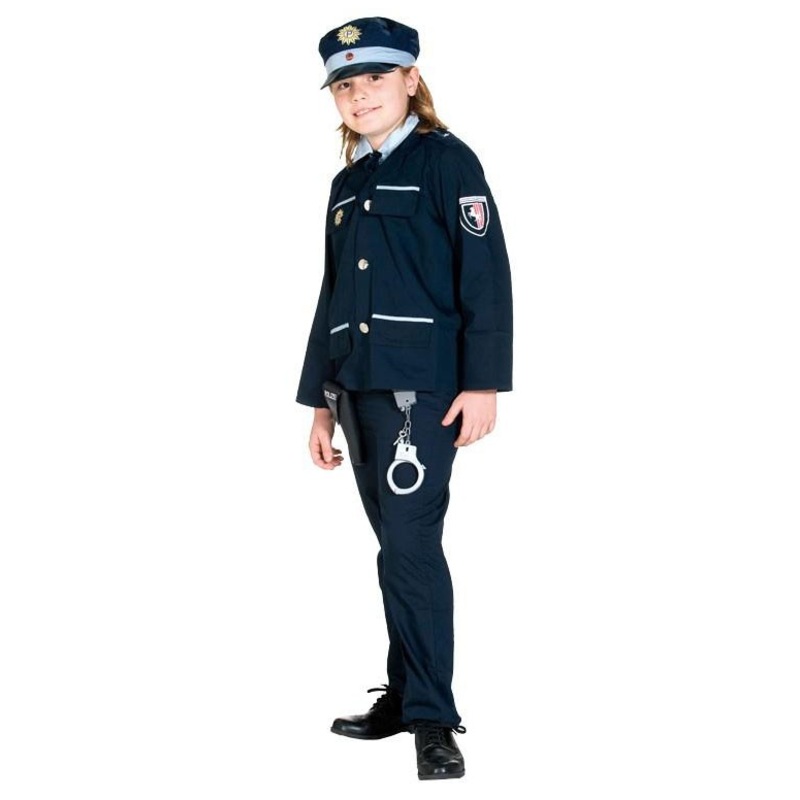 Blue police uniform for children 3-piece 104