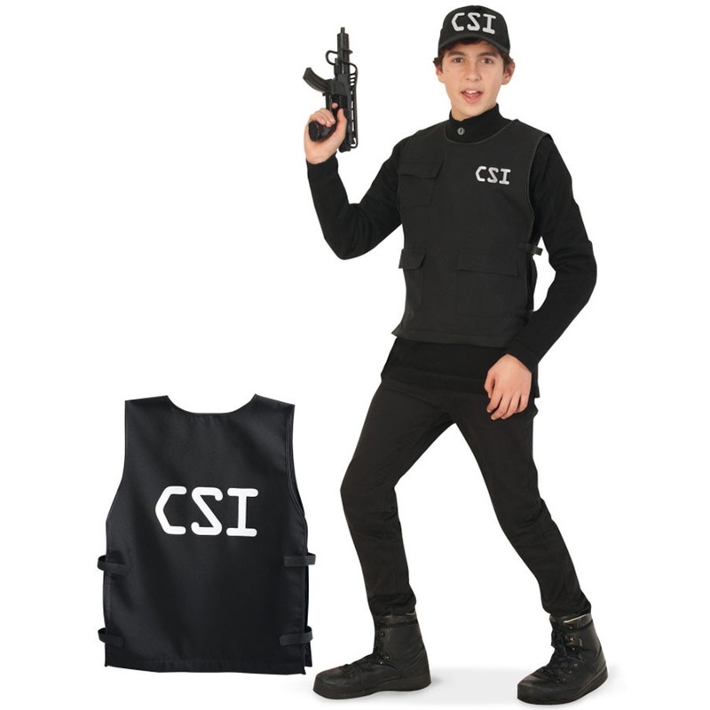 CSI command vest teenager costume 140