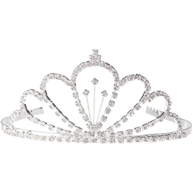 Glamor diadem with rhinestones