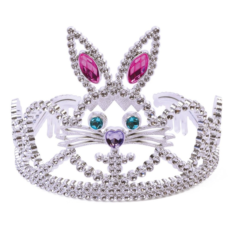Glitter pearl bunny crown