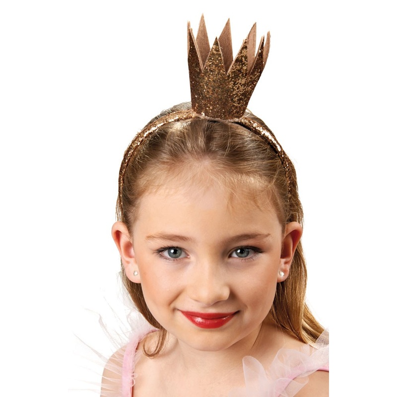 Gold crowns headband