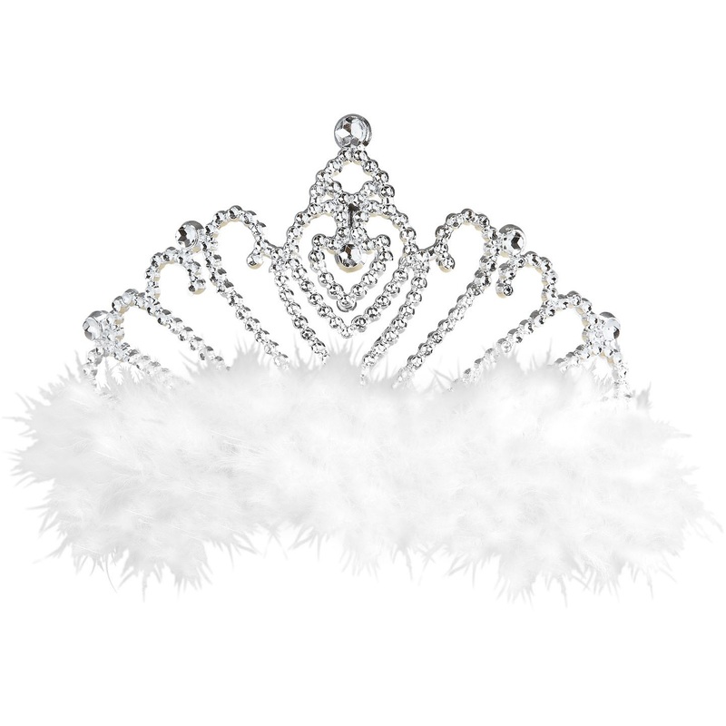 Marabou feather tiara