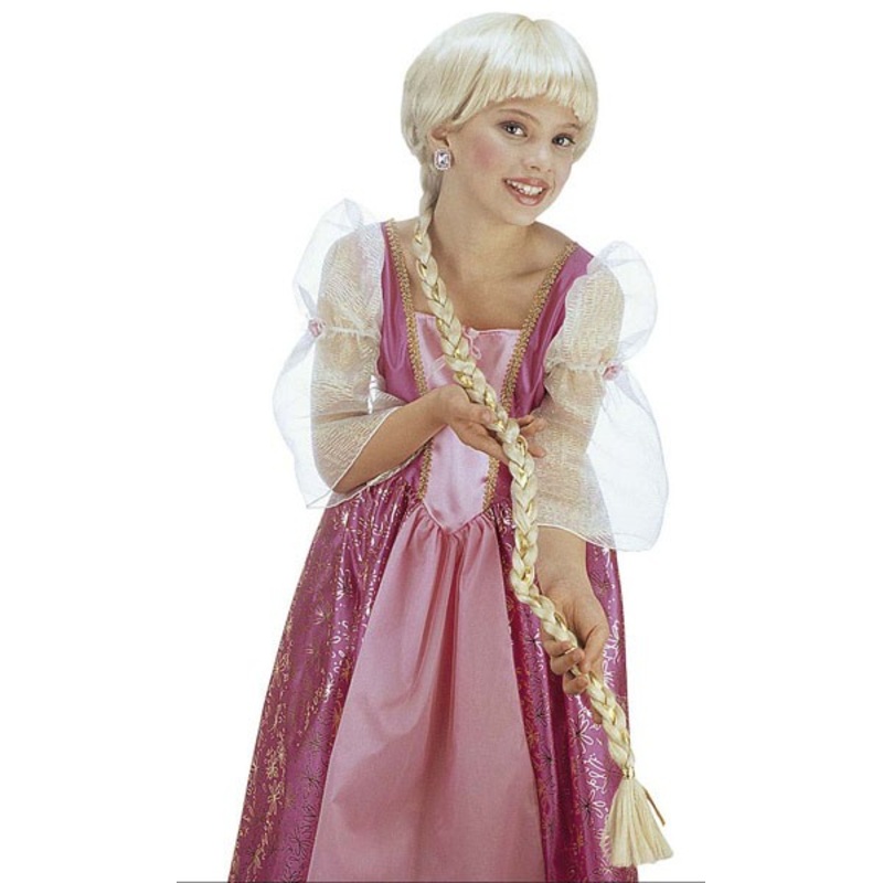 Princess Rapunzel braid wig for children