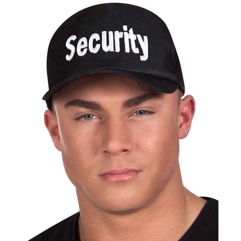 Security baseball cap black