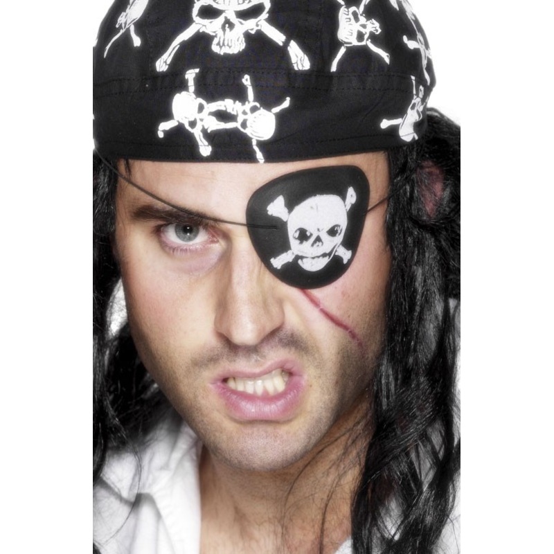 Black pirate eye patch
