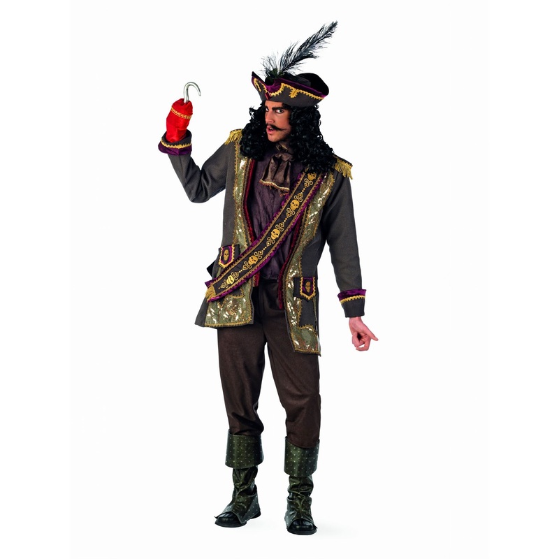 Captain Hook pirate costume for men M