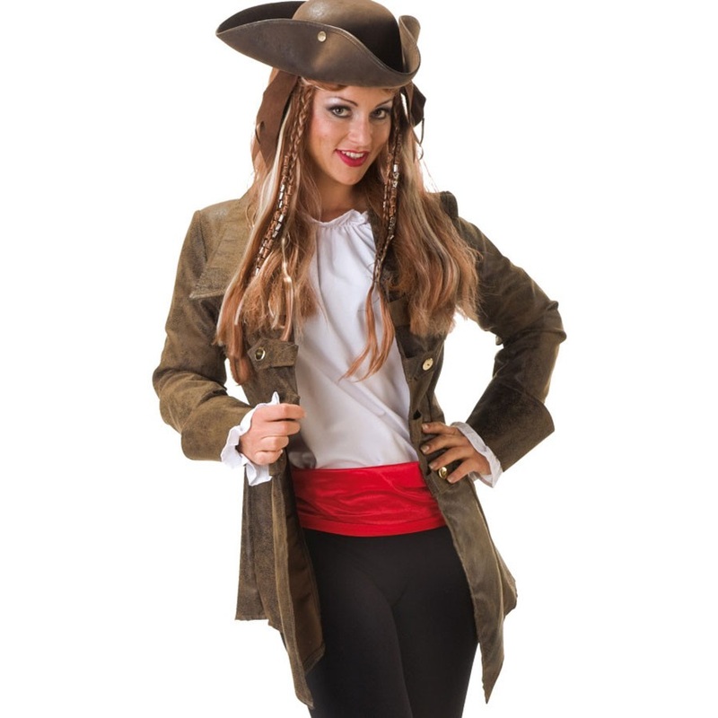 Casual brown pirate ladies jacket 38
