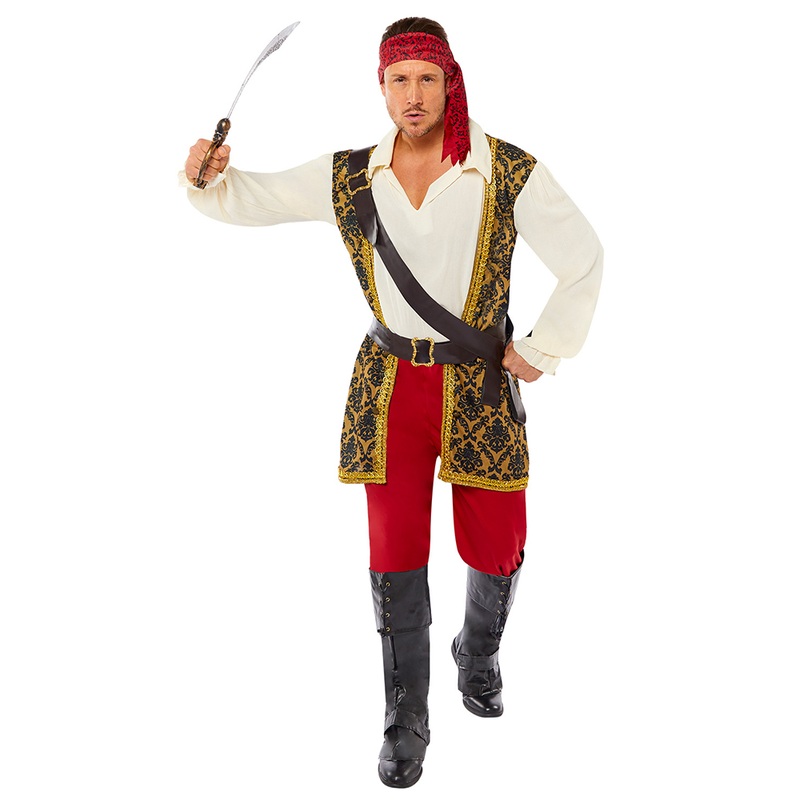 Deluxe Pirate Caspian Costume Men S