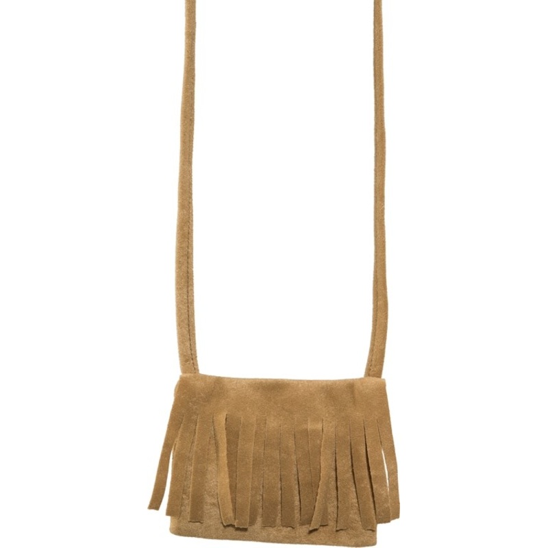 Fringe bag, shoulder bag, velor