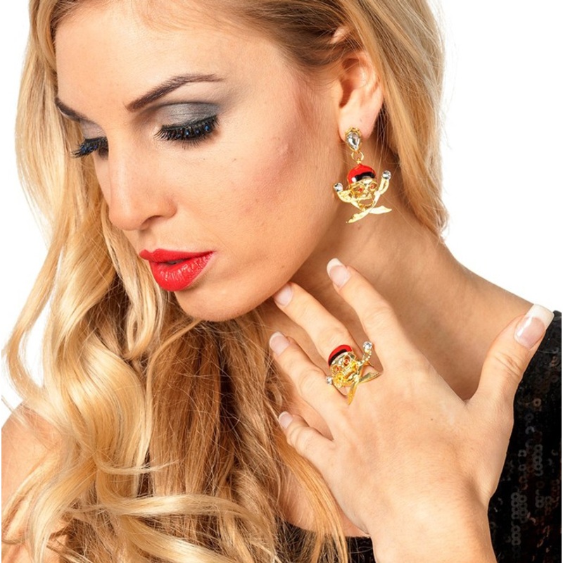 Golden Ladies Buccaneer Jewelry Set