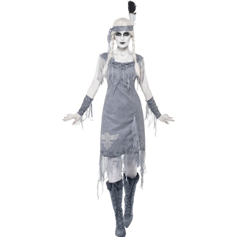 Horror ghost town Indian princess costume S