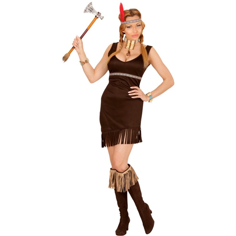Indian squaw clever deer ladies costume S