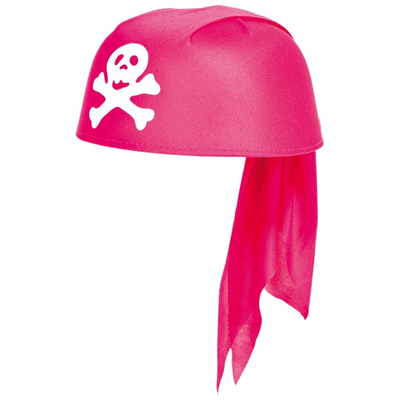Pink pirate cap in bandana style