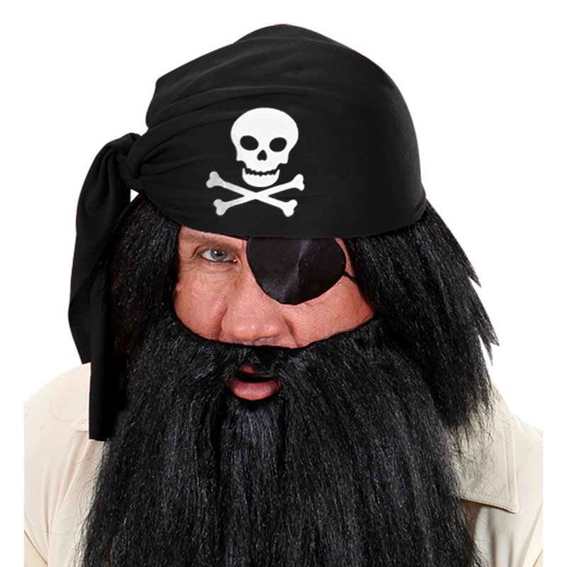 Pirate cap bandana black