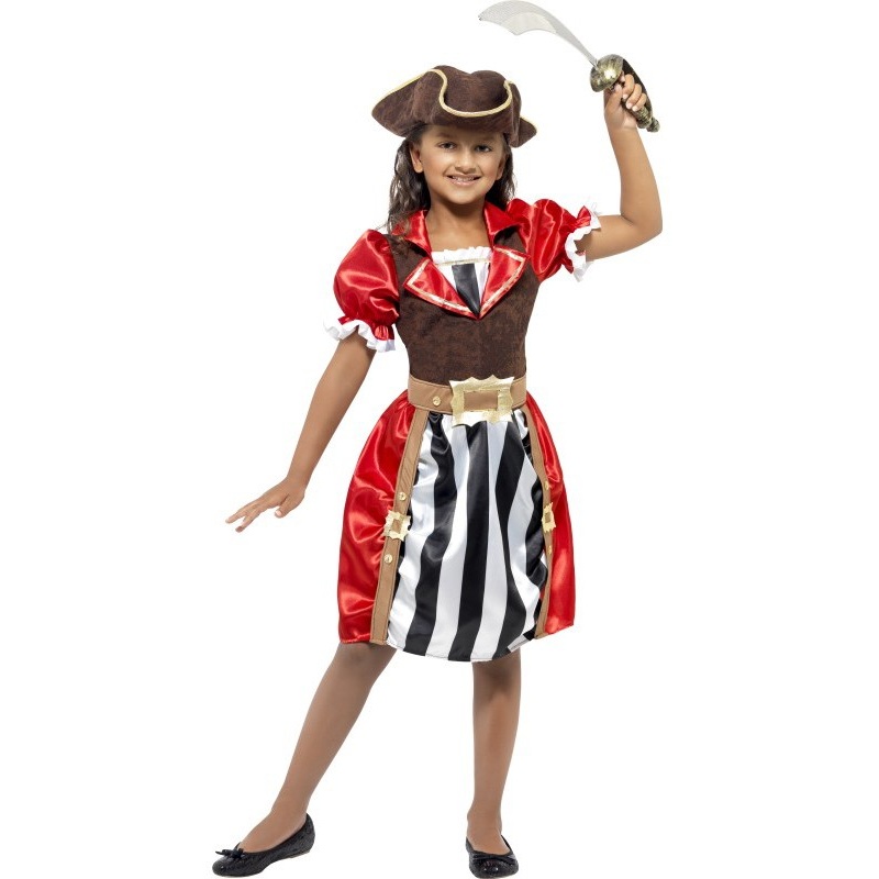 Pirate Jane Child Costume With Hat