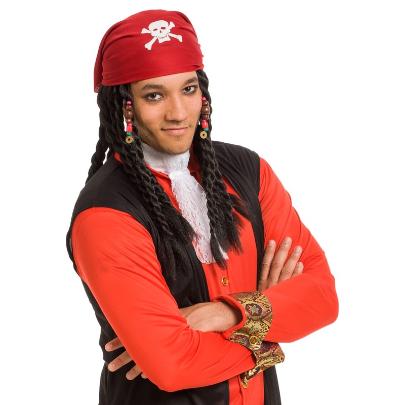 Pirate of the seas wig with headscarf