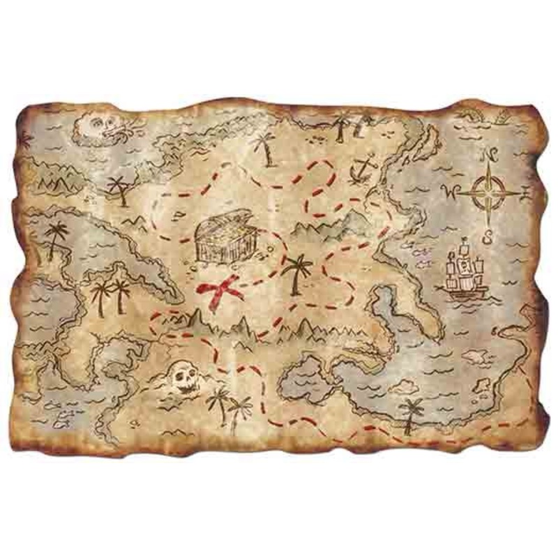 Treasure map deluxe 46 x 30cm