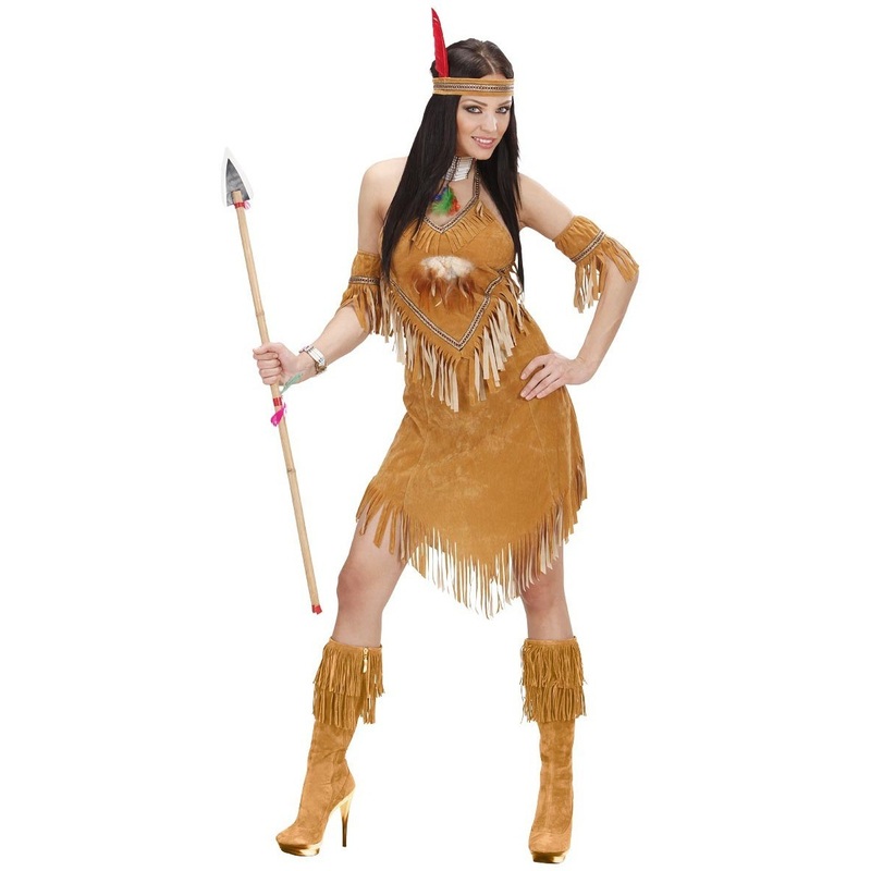 Wild Wester Squaw Indian woman costume S