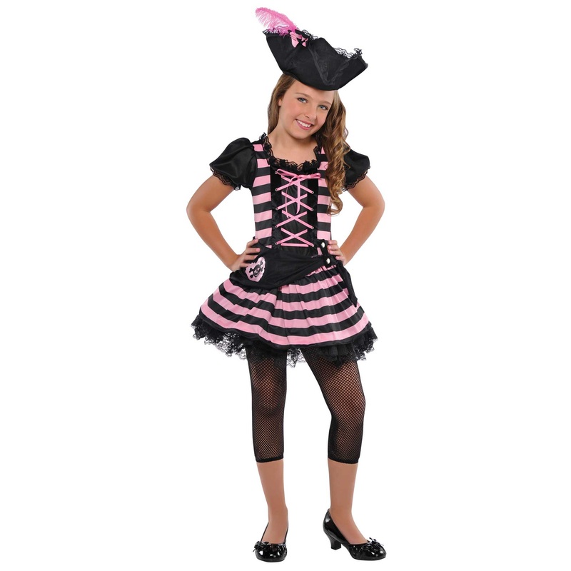 Black and pink pirate princess Mirja dress