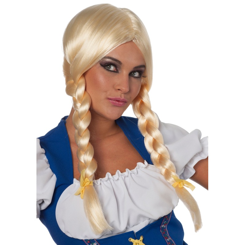 Blonde plait wig Wiesnmadl