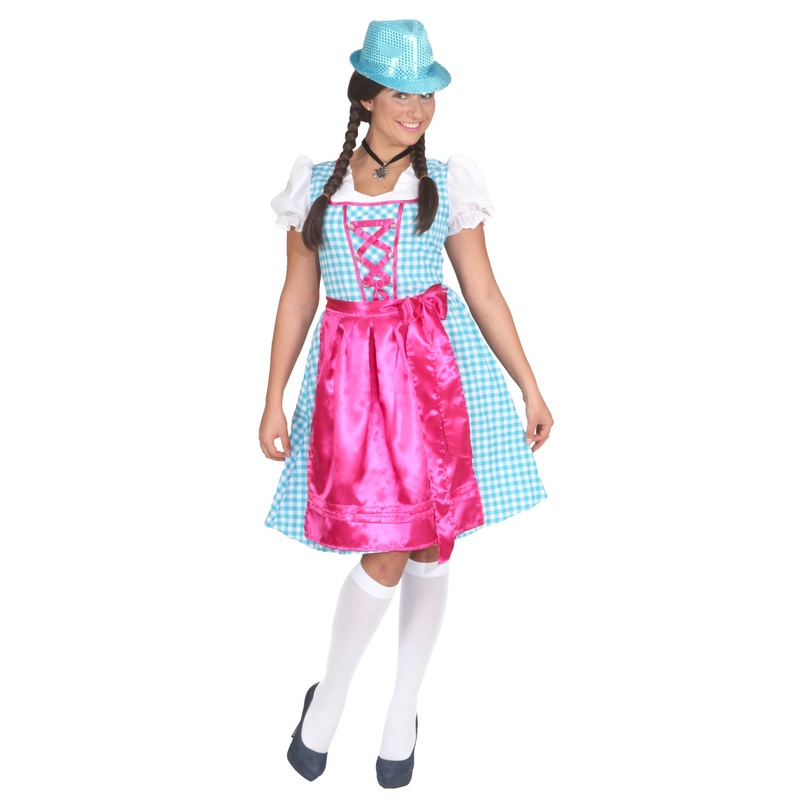Blue-pink March dirndl 36