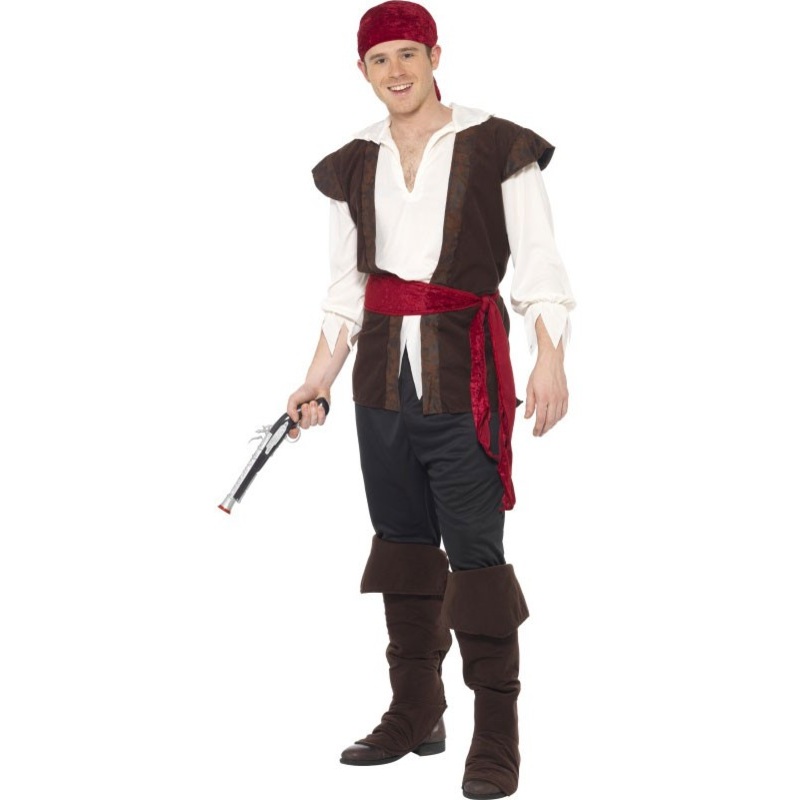 Buccaneer pirate Luca men's costume M