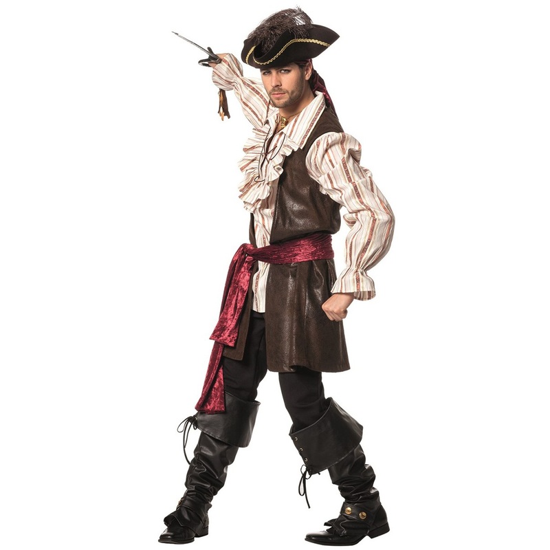 Buccaneer red style pirate costume 50