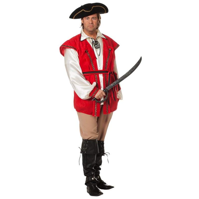 Captain Jack pirate costume for men 48