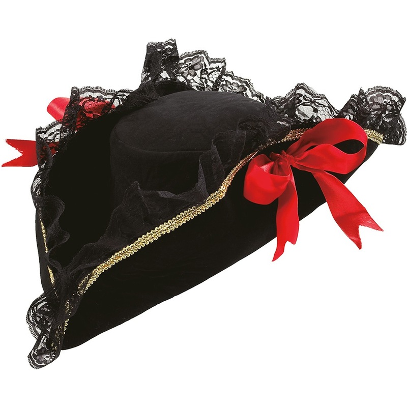 Elegant pirate hat with bow for women