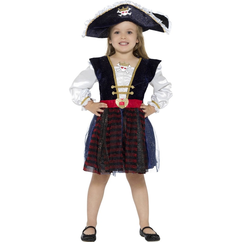 Glitter pirate Pippa kids costume