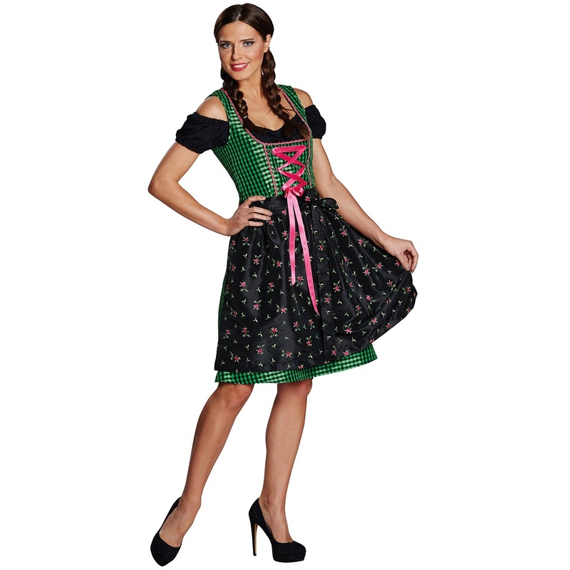 Green Wish black-green dirndl for women 34