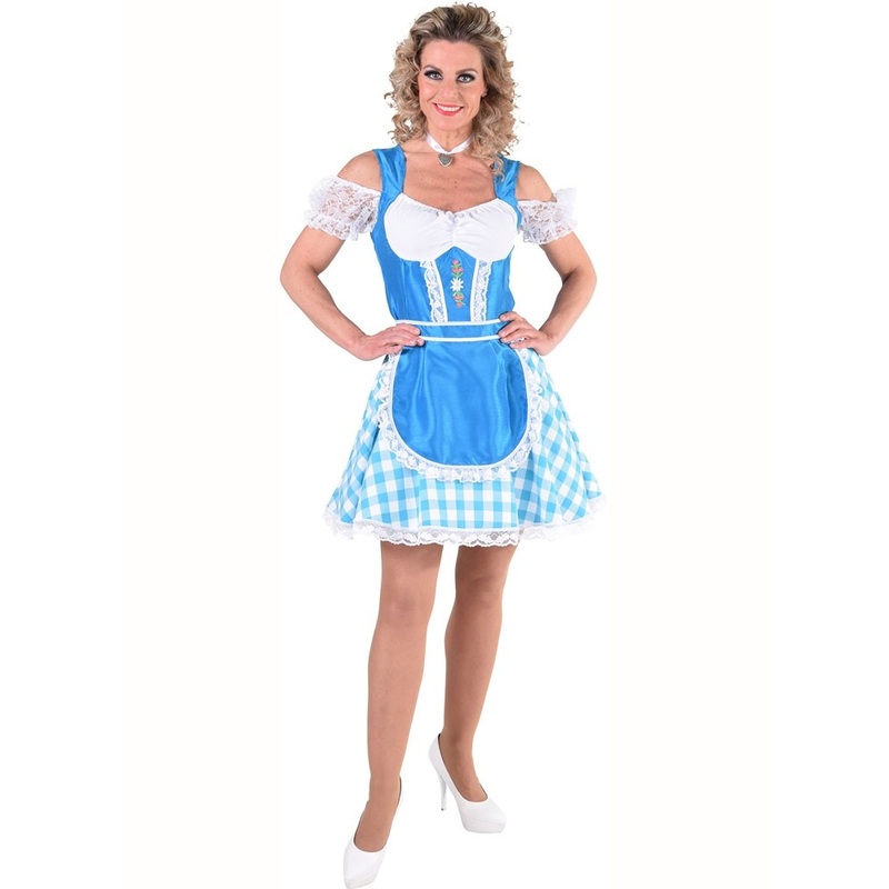 Httengaudi Alpenliebe Dirndl costume blue XS