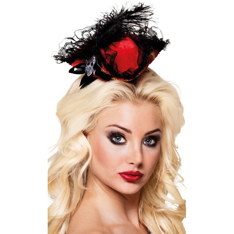 Kerri headband with decorated mini tricorn hat