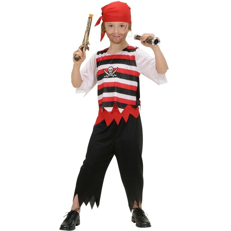 Pirate Erik children's costume 4 pieces 128