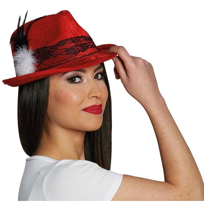 Red costume hat Liesl