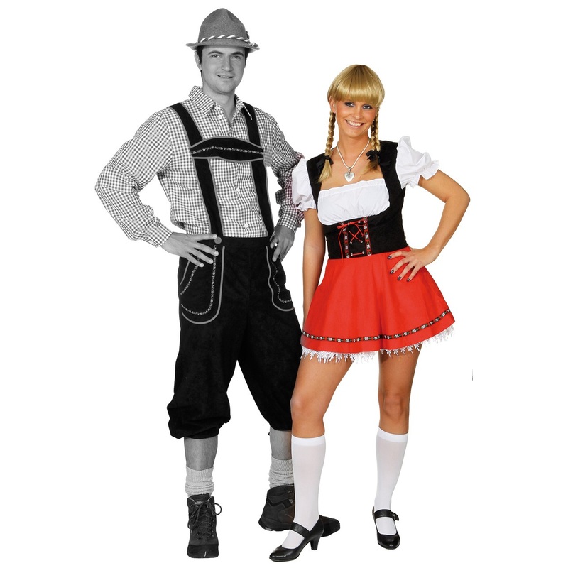 Steffi Dirndl costume in red and black 36