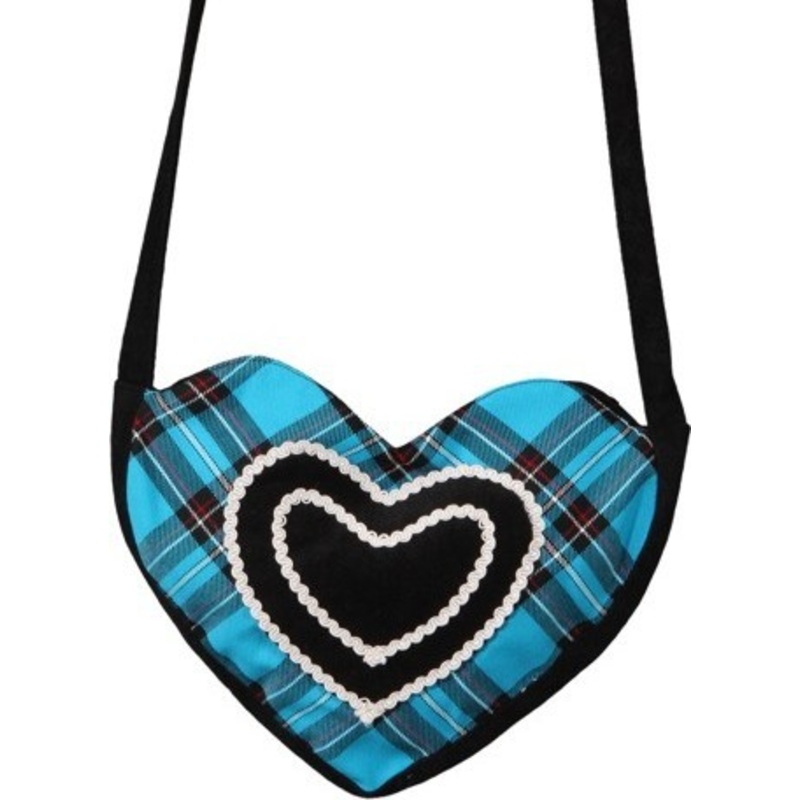 Bavarian heart bag Hansl in blue