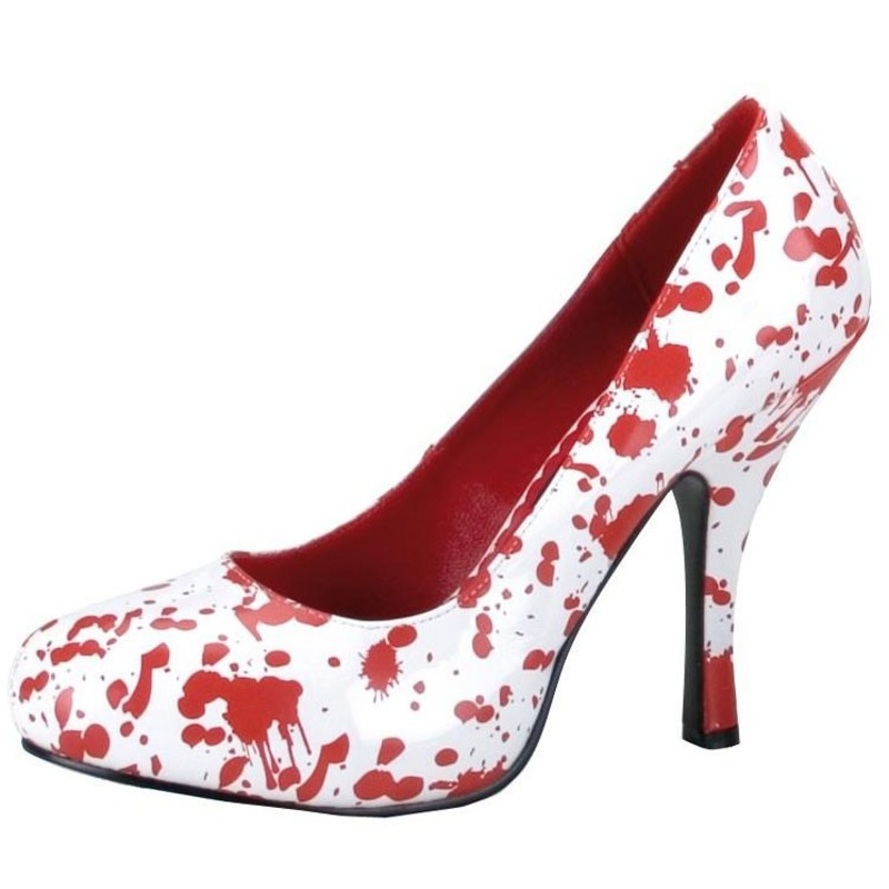 Bloody white pumps