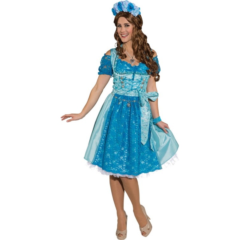 Blue midi dirndl Marlene 36