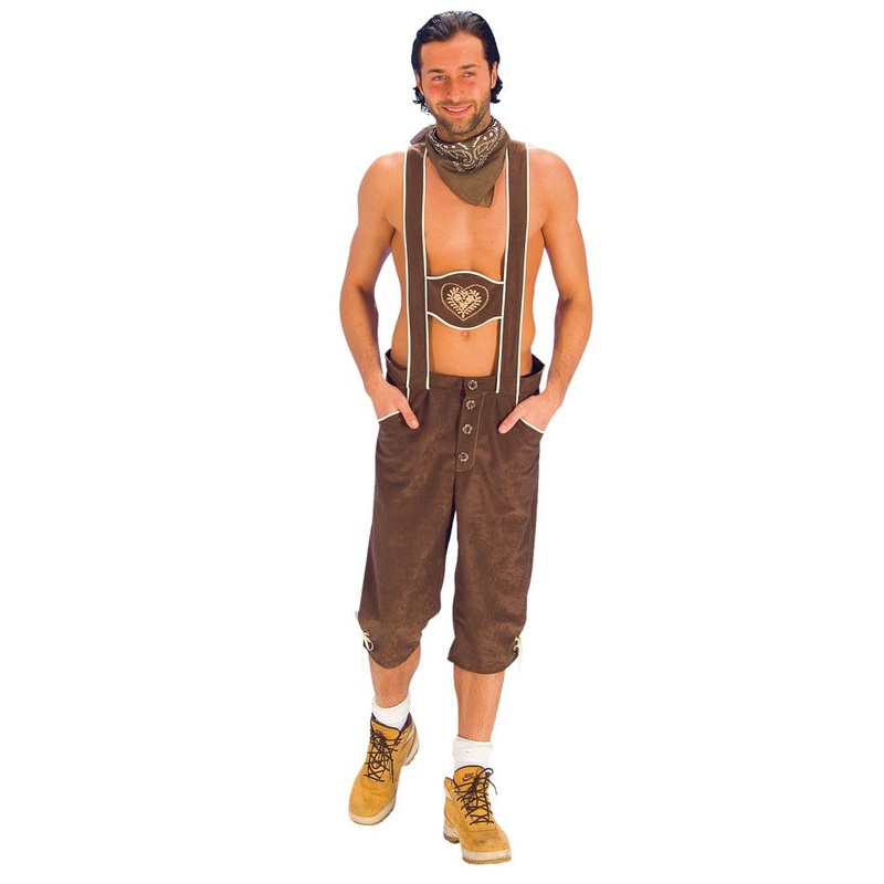 Brown Bavarian trousers Heinz 46-48