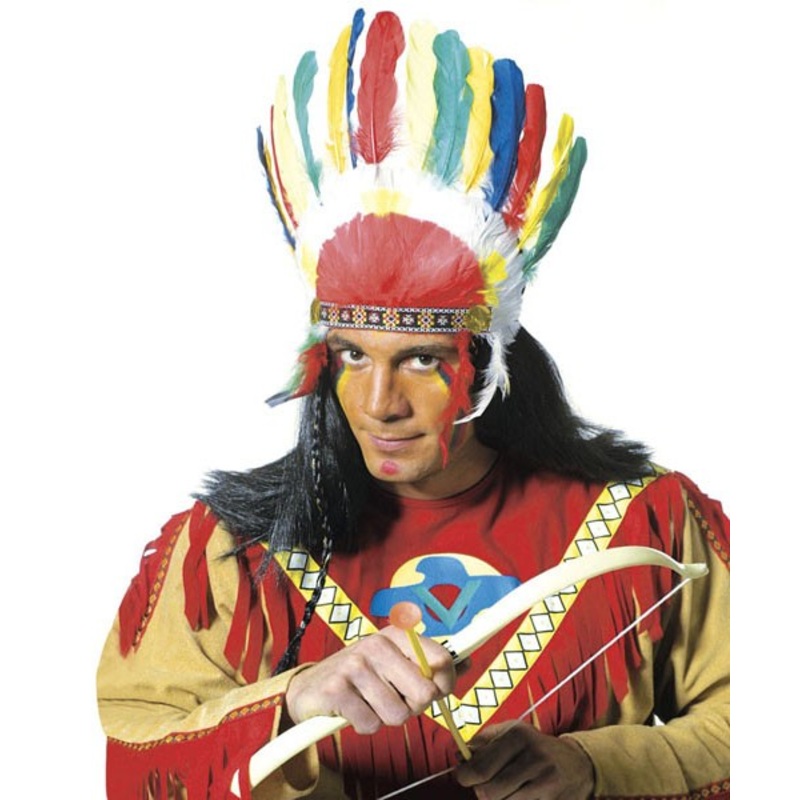 Colorful Chikoro Indian feather headdress