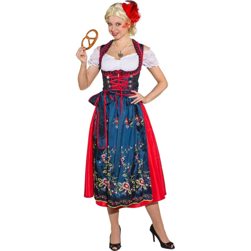 Elena dirndl in blue-red 36