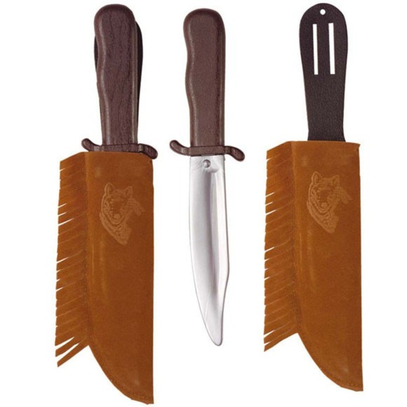 Indian suede pocket knife